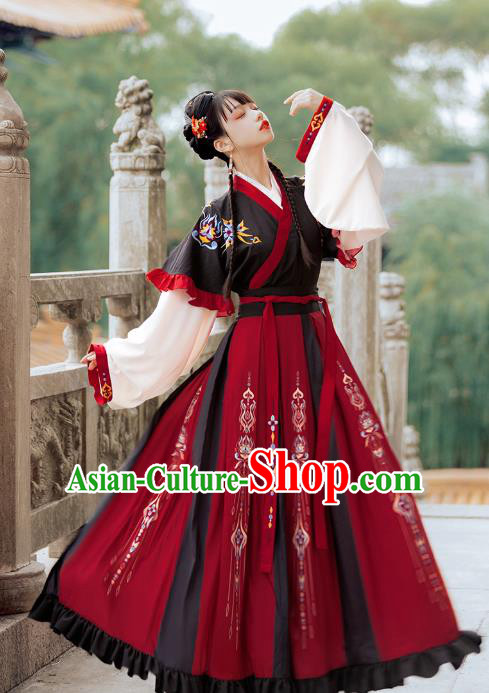 Traditional Chinese Jin Dynasty Royal Infanta Hanfu Dress Ancient Palace Princess Costumes for Women