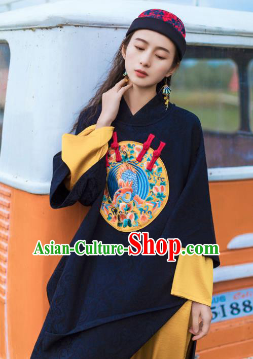 Chinese Traditional Embroidered Qipao Dress National Tang Suit Costumes for Women