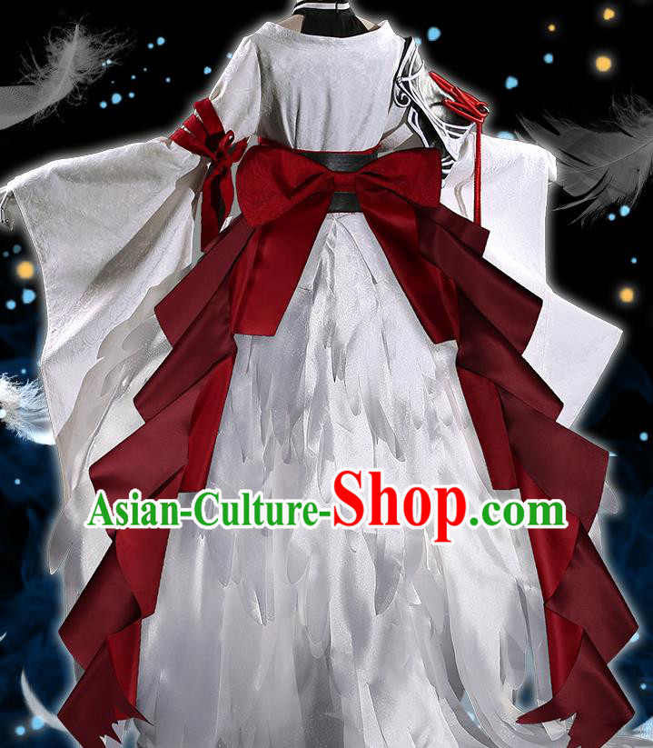 Japanese Traditional Cosplay Crane Dress Japan Onmyoji Costumes for Women