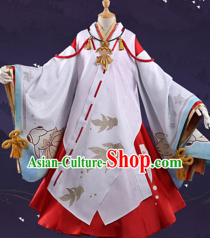 Japanese Traditional Cosplay Geisha Kimono Dress Japan Onmyoji Costumes for Women