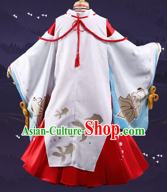 Japanese Traditional Cosplay Geisha Kimono Dress Japan Onmyoji Costumes for Women