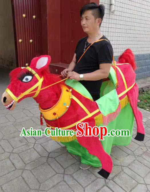 Chinese Traditional Opera Prop Lantern Festival Folk Dance Donkey Land Boat