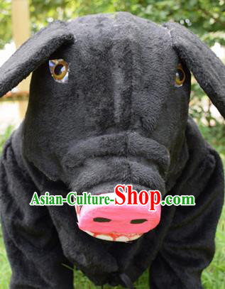 Cosplay Zodiac Pig Traditional Chinese New Year Stage Performance Costume Complete Set