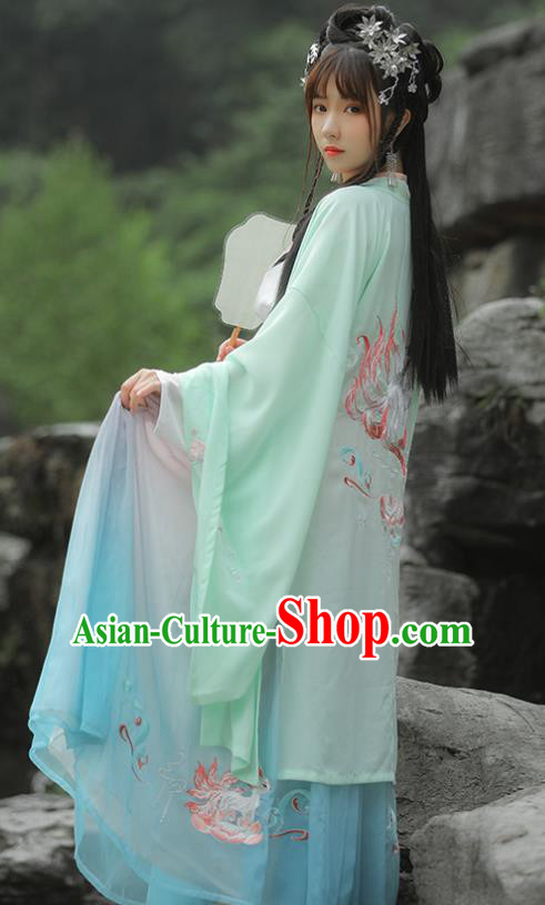 Traditional Chinese Jin Dynasty Imperial Consort Hanfu Dress Ancient Palace Princess Historical Costumes for Women