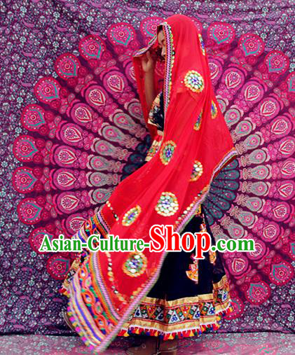 Asian India Traditional Folk Dance Dress Indian Lehenga Costumes for Women