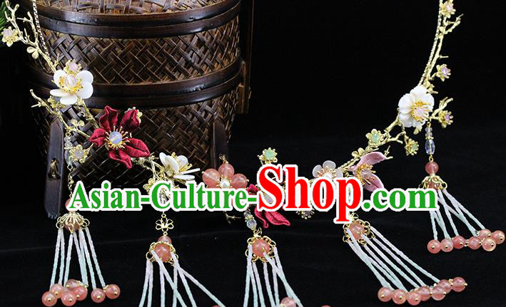 Traditional Chinese Ming Dynasty Necklace Ancient Handmade Necklet Accessories for Women