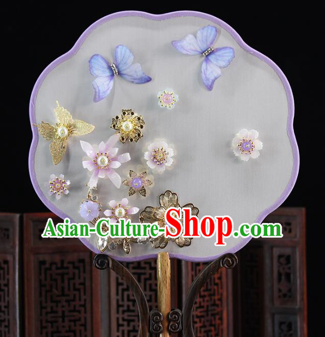Traditional Chinese Classical Dance Fans Ancient Hanfu Wedding Palace Fan for Women