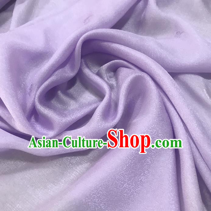 Chinese Traditional Design Pattern Lilac Silk Fabric Cheongsam Mulberry Silk Drapery