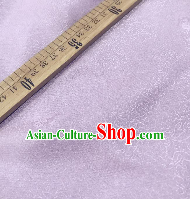 Chinese Traditional Design Pattern Lilac Silk Fabric Cheongsam Mulberry Silk Drapery