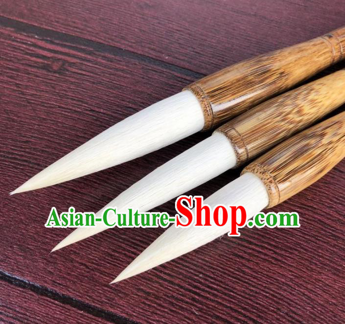 Chinese Traditional Calligraphy Goat Hair Brush Handmade The Four Treasures of Study Writing Brush Pen