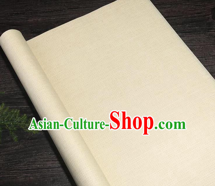 Traditional Chinese Calligraphy Beige Art Paper Handmade The Four Treasures of Study Writing Xuan Paper