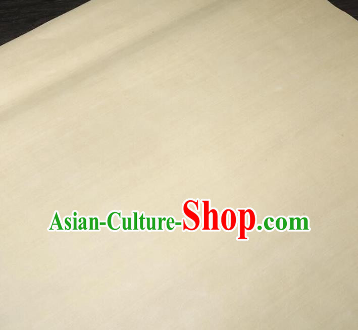 Traditional Chinese Calligraphy Light Yellow Art Paper Handmade The Four Treasures of Study Writing Xuan Paper