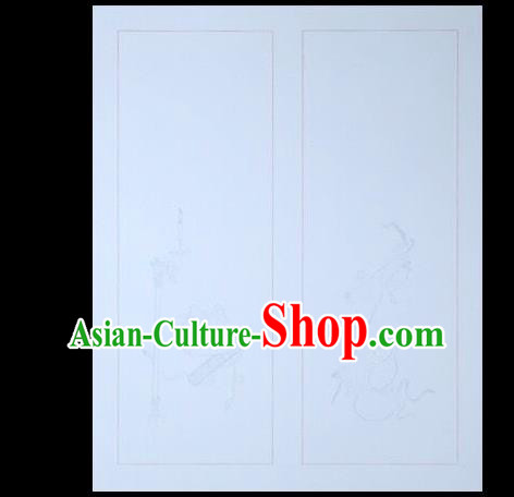 Traditional Chinese Calligraphy Light Blue Batik Paper Handmade The Four Treasures of Study Writing Art Paper