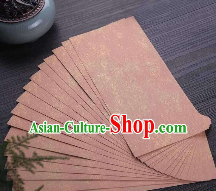 Traditional Chinese Rust Red Letter Paper Handmade The Four Treasures of Study Writing Batik Art Paper