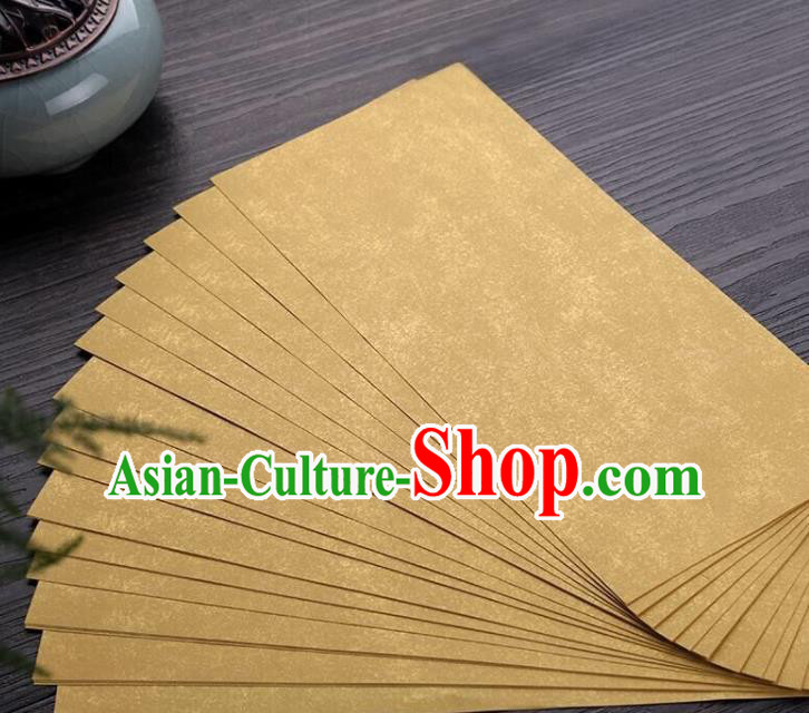 Traditional Chinese Ginger Letter Paper Handmade The Four Treasures of Study Writing Batik Art Paper