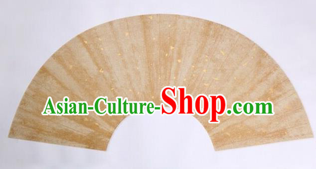 Traditional Chinese Beige Sector Paper Handmade The Four Treasures of Study Writing Fan Art Paper