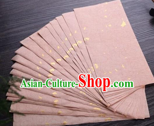 Traditional Chinese Cloud Pattern Pink Xuan Paper Handmade The Four Treasures of Study Writing Art Paper