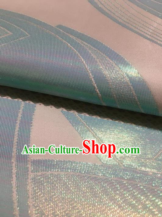 Japanese Traditional Fan Pattern Pink Brocade Waistband Japan Kimono Yukata Belt for Women