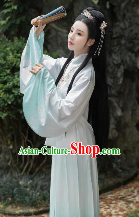 Chinese Traditional Ancient Goddess Princess Historical Costumes for Women