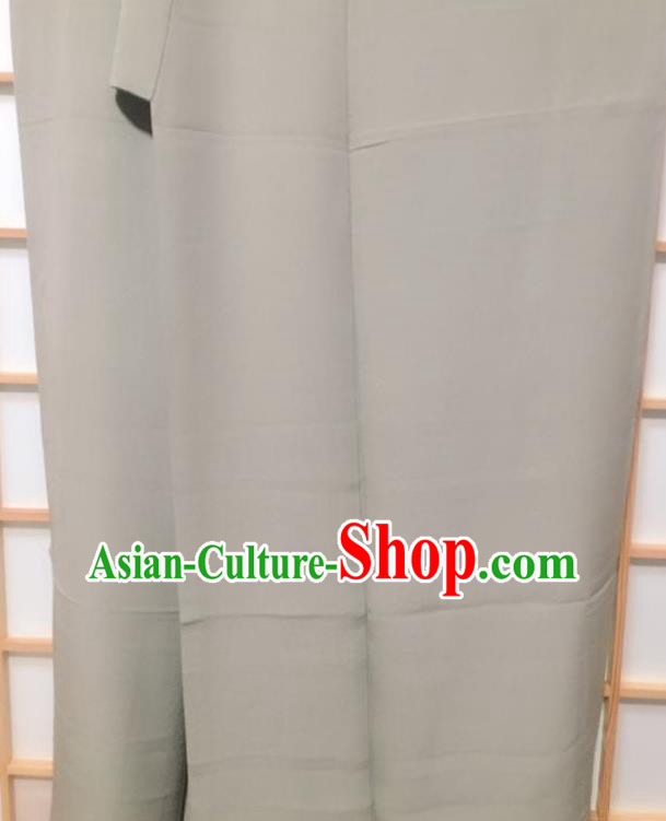 Traditional Japanese Classical Pattern Grey Orthodox Kimono Japan Yukata Costume for Men