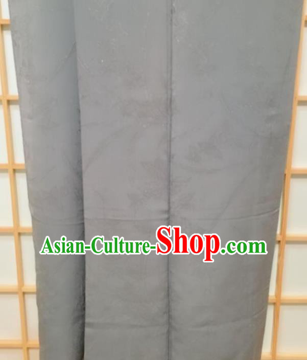 Japanese Traditional Pattern Grey Silk Iromuji Kimono Japan Yukata Dress Costume for Women