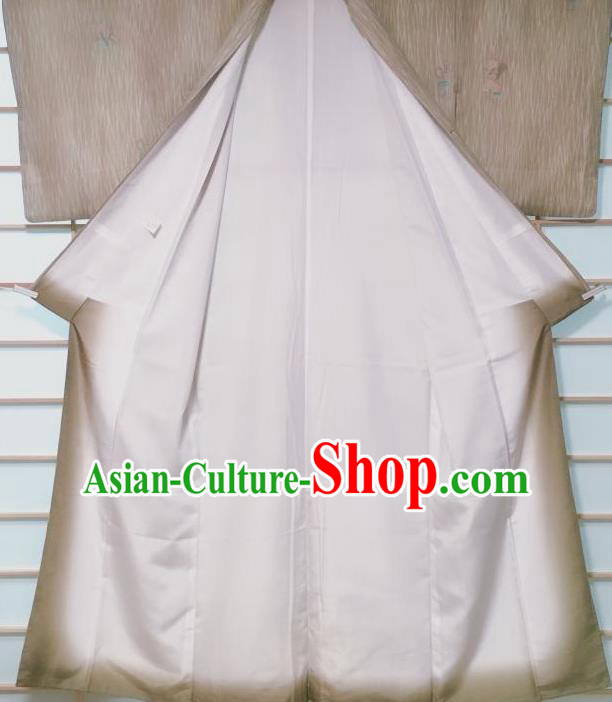 Japanese Classical Calabash Pattern Grey Kimono Japan Traditional Yukata Dress Costume for Women