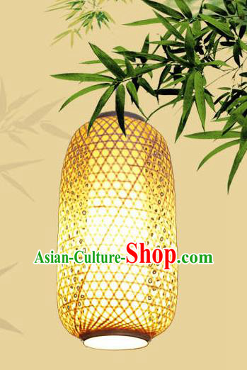 Handmade Chinese Countryside Hanging Lanterns Traditional Palace Lantern Bamboo Art Scaldfish Lamp