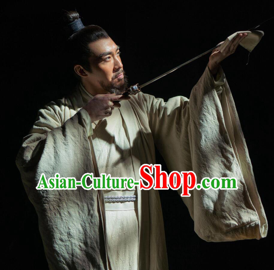 Chinese Ancient Drama Ming Dynasty Prince of Han Zhu Gaoxu Costume and Headpiece Complete Set