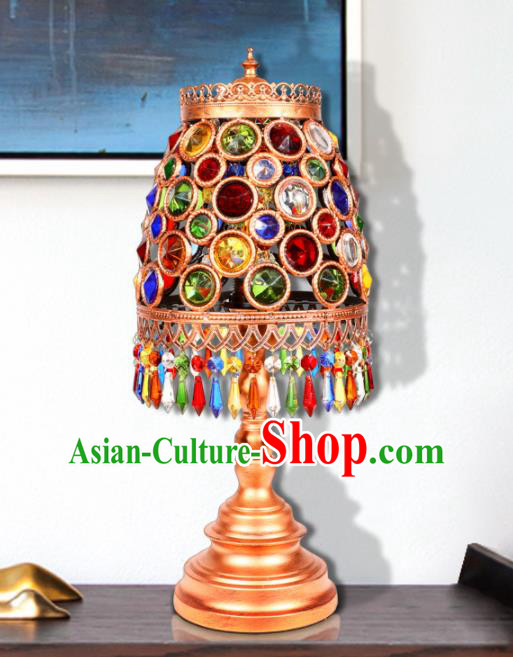 Southeast Asia Traditional Desk Lantern Thailand Handmade Grass Lanterns