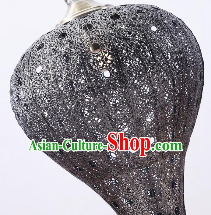 Asian Traditional Hollow Out Iron Ceiling Lantern Thailand Handmade Lanterns Hanging Lamps