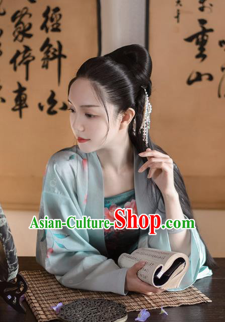 Traditional Chinese Ancient Young Lady Hanfu Dress Song Dynasty Civilian Female Historical Costumes for Women