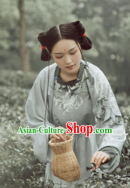 Traditional Chinese Ancient Palace Lady Robe Tang Dynasty Court Maid Historical Costumes for Women