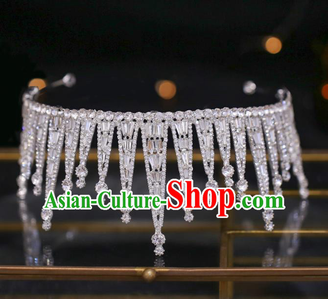 Top Grade Bride Baroque Royal Crown Wedding Hair Accessories for Women