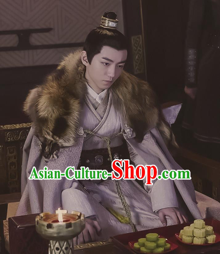 Chinese Ancient King Baili Haohe Clothing Historical Drama Guardians of The Ancient Oath Karry Costume for Men