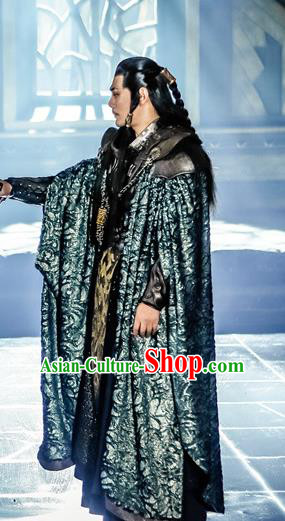 Swords of Legends Chinese Ancient Presbyter Shen Ye Clothing Historical Drama Costume and Headwear for Men