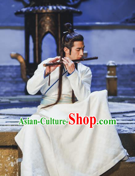 Swords of Legends Chinese Ancient Swordsman Xia Yize Clothing Historical Drama Costume and Headwear for Men