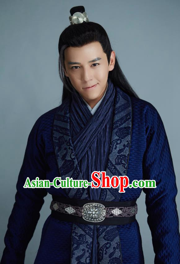 Drama Cinderella Chef Chinese Ancient Swordsman Chen Yang Costume and Headpiece Complete Set