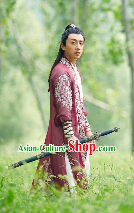 Chinese Ancient Swordsman Apparels Costumes and Headwear Wuxia Drama Xiya Xia Kawaler Qin Huan Garment