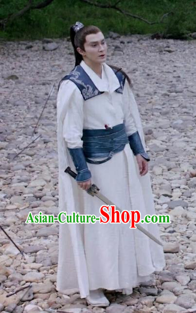 Chinese Ancient Archmage of Biyi Bird Tribe Costumes Drama Eternal Love of Dream Priest Shen Ye Garment Apparels