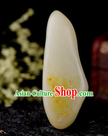 Chinese Ancient Carving Guan Yu Jade Accessories Jade Handgrip Jade Craft