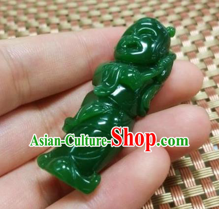 Chinese Ancient Carving Jade Accessories Jade Handgrip Hetian Jade Craft Pendant
