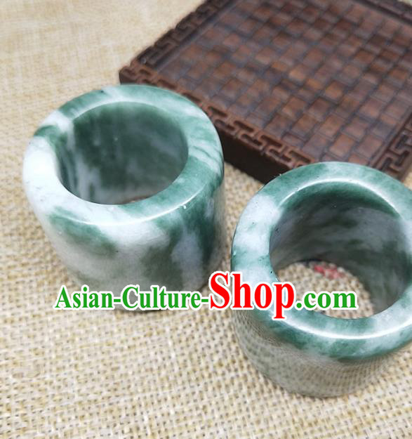 Chinese Ancient Hanfu Jade Ring Finger Annulus Accessories Men Jade Jewelry