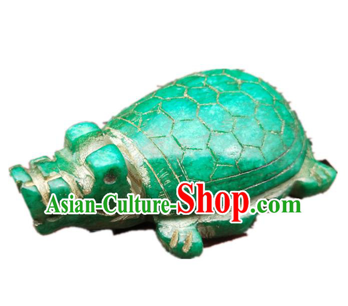 Chinese Jade Handgrip Craft Carving Tortoise Accessories Jade Handiwork Jade Ornaments