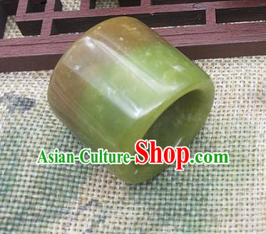 Chinese Ancient Men Hanfu Jade Ring Hetian Jade Jewelry Finger Accessories