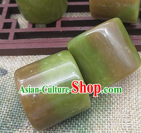 Chinese Ancient Men Hanfu Jade Ring Hetian Jade Jewelry Finger Accessories
