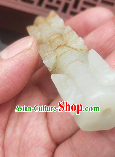 Chinese Handmade Jade Accessories Handgrip Craft Jade Jewelry Carving Jade Pendant