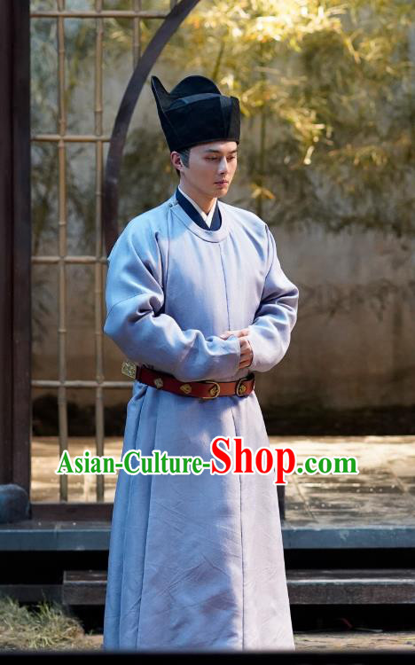 Ancient Chinese Head Eunuch Song Dynasty Historical Costumes and Hat Drama Serenade of Peaceful Joy Zhang Maoze Garment