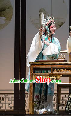 Chinese Kun Opera Rich Female Dress Costumes Pipa Ji Peking Opera Hua Tan Apparels Garment and Headpieces