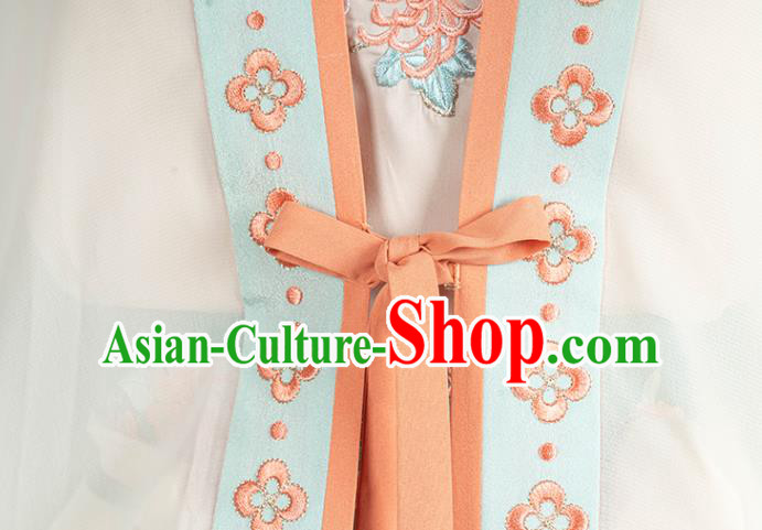Chinese Ancient Young Female Garment Traditional Song Dynasty Historical Costumes Hanfu Dress