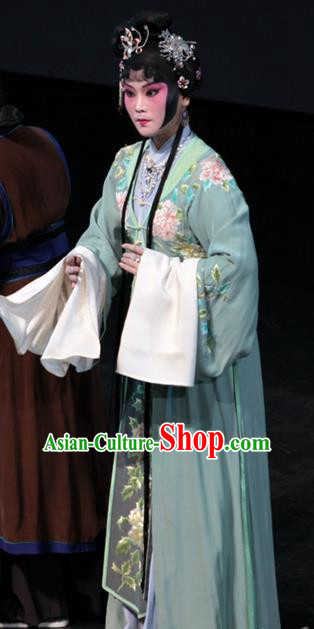 Chinese Kun Opera Young Dowager Garment Apparels Costumes and Headpieces Dream of Red Mansions Kunqu Opera Actress Wang Xifeng Dress